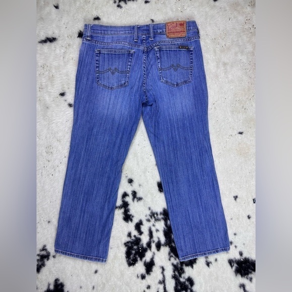 Lucky Brand Medium Wash Sweet N Low Crop Denim Jeans Size 8 - Picture 7 of 9